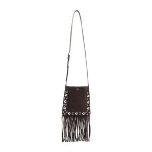 Valentino Garavani Brown Suede Leather Shoulder Bag - NWT